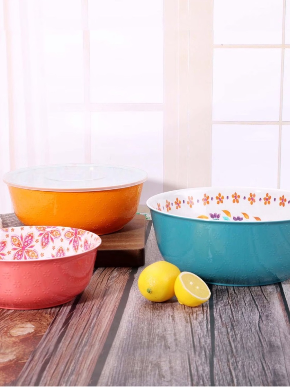The Pioneer Woman Folk Geo Melamine Bowl Set 6pcs